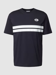 T-Shirt mit Label-Stitching von Lacoste Blau - 37