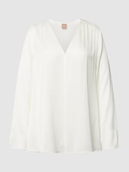 Bluse mit Teilungsnaht Modell 'lore' von BOSS Weiß - 13