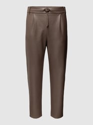 PLUS SIZE stretchbroek in leerlook van ONLY CARMAKOMA Zwart - 15