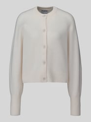 Strickjacke aus reiner Wolle mit Label-Detail von Jake*s Casual - 2