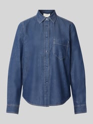 T-Shirt mit Brusttasche Modell 'DarkDenimShirt' von Juvia - 38