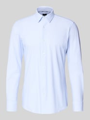 Slim Fit Businesshemd mit Allover-Muster Modell 'HANK' von BOSS - 3