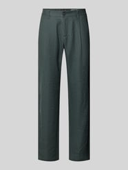 Spodnie z lnu o kroju tapered z szlufkami na pasek model 'OSBY JOGGER' od Marc O'Polo - 5