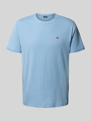 T-shirt z wyhaftowanym logo i okrągłym dekoltem od Napapijri - 13
