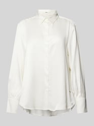 Overhemdblouse van pure viscose met labeldetail, model 'VIC' van Brax - 5