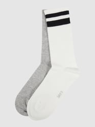 Sokken met stretch per 2 paar  van Jake*s Casual Grijs / zwart - 23