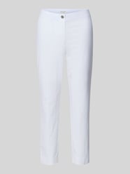 Spodnie materiałowe o kroju slim fit w skróconym kroju od Christian Berg Woman - 3