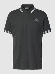 Poloshirt met labelstitching, model 'ALEOT' van Kappa Grijs / zwart - 42