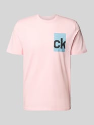 T-Shirt mit Label-Print von Calvin Klein Jeans Pink - 39