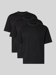 Loose fit T-shirt van katoenmix in een set van 3 stuks, model 'LOOSEOSCAR' van SELECTED HOMME - 12