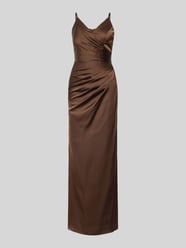 Abendkleid aus Satin in Wickel-Optik von Mascara - 36
