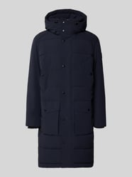 Regular fit gewatteerde lange jas met logopatch, model 'CRASHER' van Strellson - 17