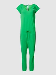 Jumpsuit mit V-Ausschnitt Modell 'GIRA' von Raffaello Rossi Grün - 48