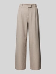 Regular Fit Bundfaltenhose mit weitem Bein Modell 'LINDA' von Only Beige - 16