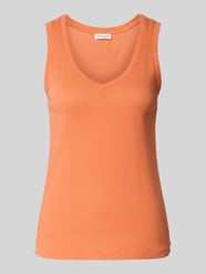 Regular Fit Top aus reiner Baumwolle von Marc O'Polo Orange - 34