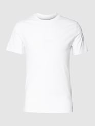 Slim Fit T-Shirt mit Label-Print von Guess Weiß - 4