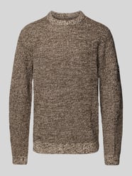 Strickpullover mit Rundhalsausschnitt Modell 'LIAM' von Jack & Jones Beige - 28