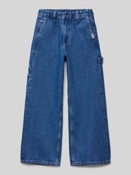 Straight Leg Jeans mit Label-Patch Modell 'CARPENTER' von Element Blau - 5