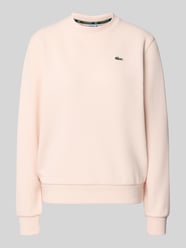 Relaxed Fit Sweatshirt aus Baumwoll-Mix von Lacoste Pink - 4