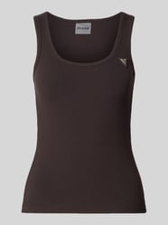 Tanktop in Ripp-Optik mit Label-Applikation Modell 'COLETTE' von GUESS Activewear - 45