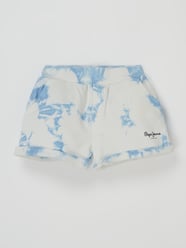 Sweatshorts im Batik-Look Modell 'Geneva' von Pepe Jeans Weiß - 7