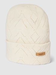 Beanie met labeldetail, model 'Bridgey' van Barts Wit - 2