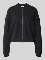 Regular fit gebreid jack van een mix van scheerwol en alpaca van Marc O'Polo - 34