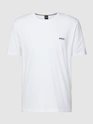 T-Shirt mit Label-Stitching von BOSS Weiß - 4