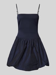 Cocktailkleid mit Spaghettiträgern von Swing Blau - 5