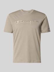 T-shirt z przeszyciem z logo z okrągłym dekoltem od Champion - 35