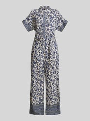 Jumpsuit aus Viskose mit Bindegürtel Modell 'Mathilde' von LOLLYS LAUNDRY - 1