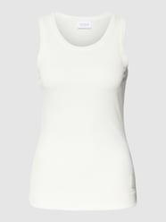 Tanktop in Ripp-Optik von comma Casual Identity Weiß - 7