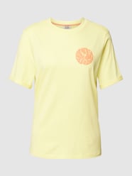 T-shirt met labelprint van Scotch & Soda Geel - 45