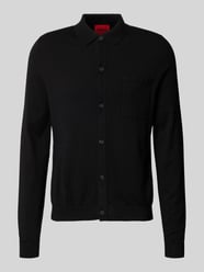 Regular Fit Strickjacke aus Viskose-Mix Modell 'SAN JORDAN-CV' von HUGO - 1