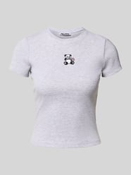 T-Shirt mit Motiv-Stitching und Rundhalsausschnitt von Review - 11