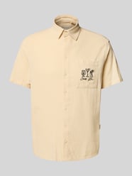 Slim Fit Freizeithemd mit Stitching-Details Modell 'APOLLO' von Blend Beige - 37
