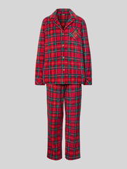 Piżama z kołnierzem z połami od Lauren Ralph Lauren - 48