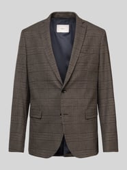 Slim Fit Anzugsakko aus Flanell mit Karomuster Modell 'S.O PURE' von s.Oliver BLACK LABEL Braun - 29