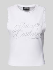 Tanktop mit Ziersteinbesatz Modell 'BLAINE' von Juicy Couture Weiß - 24
