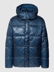 Gewatteerd jack met capuchon, model 'GLOSSY PUFF' van Esprit Collection Turquoise - 20