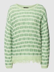 Gebreide pullover met structuurmotief van More & More Groen - 24