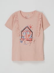 T-shirt z nadrukiem od Basefield Różowy - 25