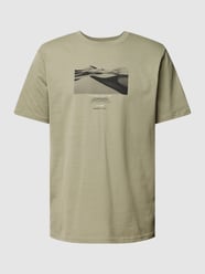 T-Shirt mit Label-Motiv-Print von Selected Homme Grün - 9
