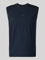 t-shirt o kroju relaxed fit z mieszanka bawełny model 'TE_SURF' od BOSS Orange - 8
