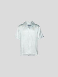 Freizeithemd mit Allover-Muster von Frescobol Carioca Blau - 5