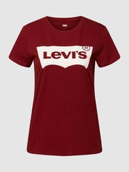 T-Shirt mit Label-Print Modell 'THE PERFECT TEE' von Levi's® Bordeaux - 40