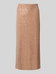 Midirok met all-over pailletten van V by Vera Mont Beige - 26