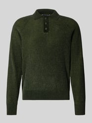 Sweter z dzianiny z kołnierzykiem polo od Jake*s Studio Men - 10