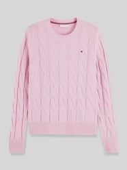 Regular Fit Pullover aus reiner Wolle von Tommy Hilfiger Pink - 44