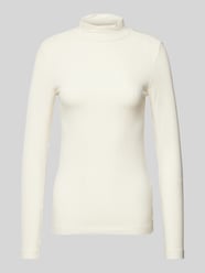 Longsleeve mit Stehkragen von QS Beige - 44